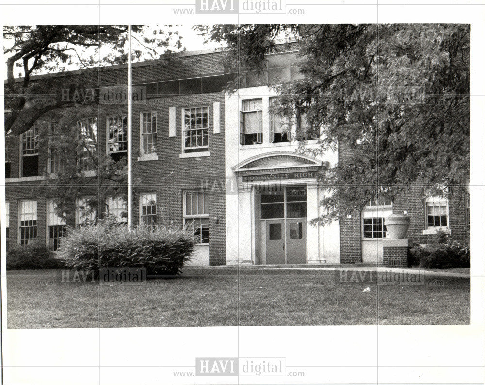 Press Photo Community High School, Ann Arbor - Historic Images