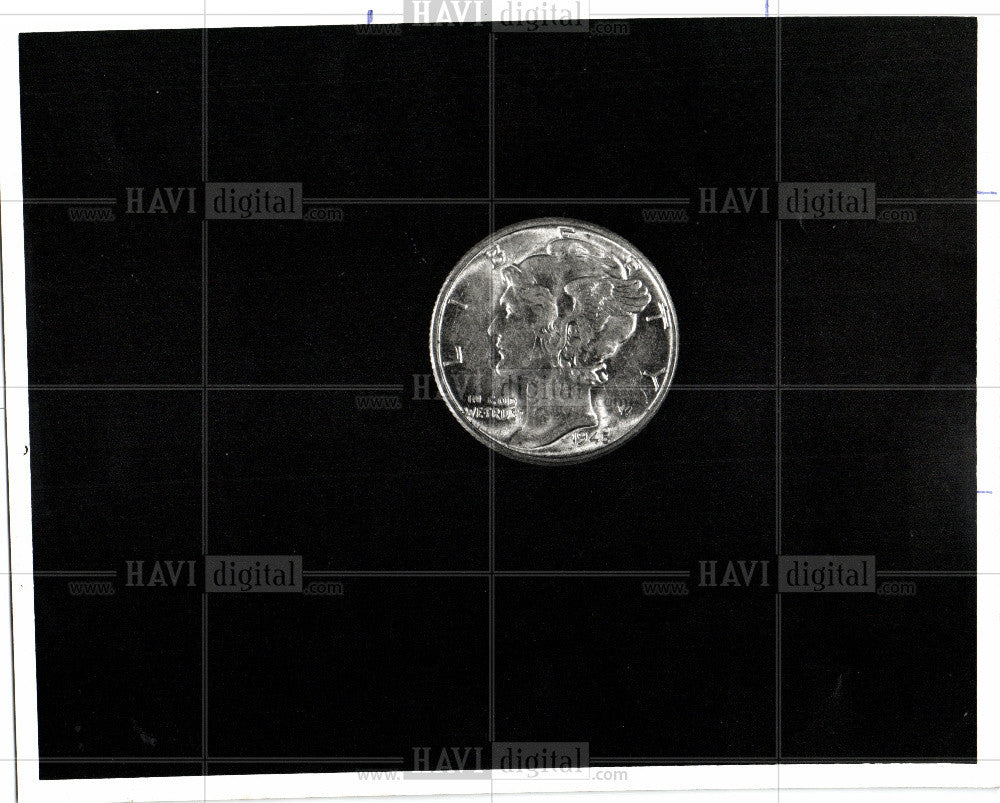 1951 Press Photo coin  piece material - Historic Images