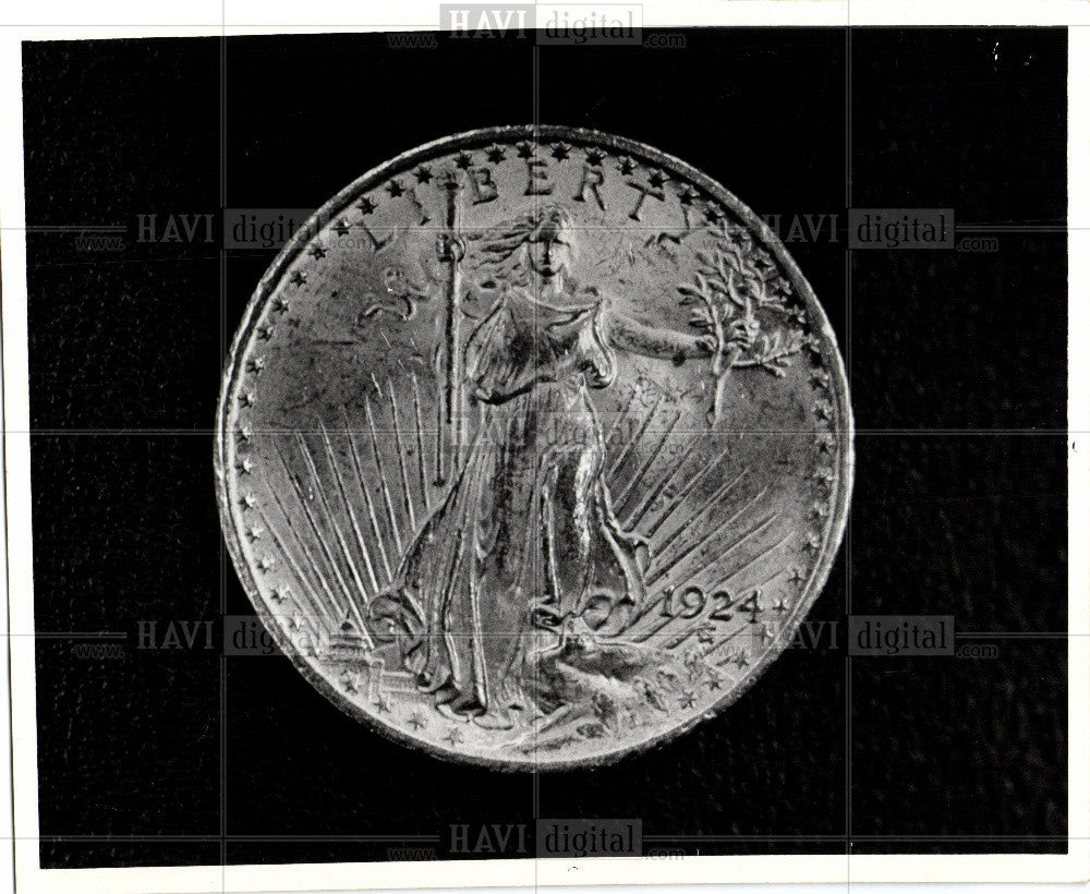 Press Photo US Coin Liberty 1924 - Historic Images