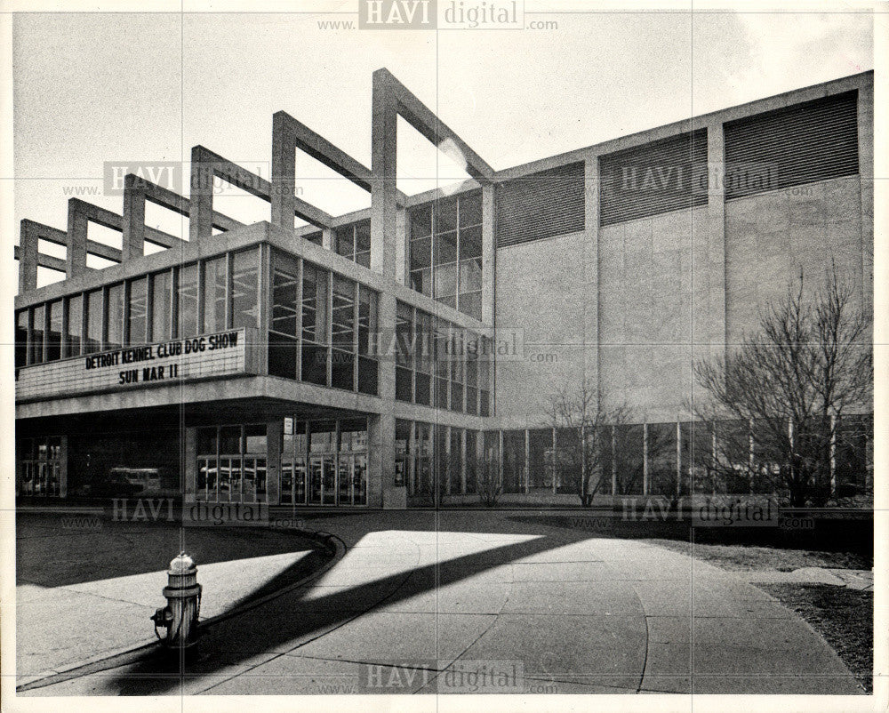 1973 Press Photo Cobo Hall, Detroit - Historic Images