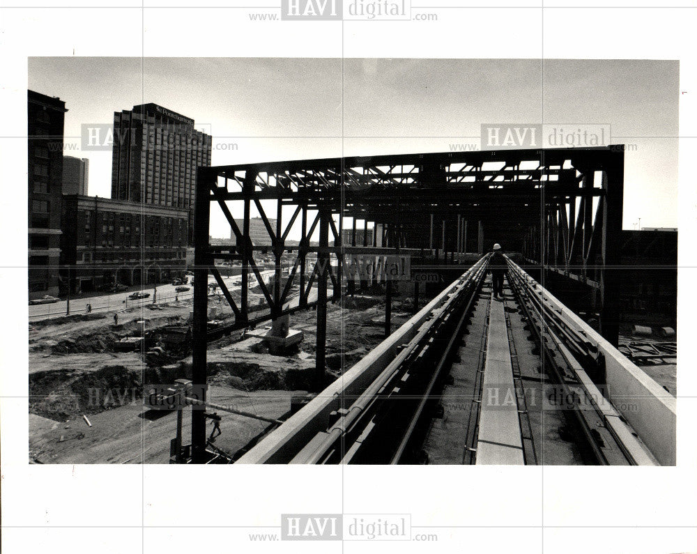 1987 Press Photo Cobo Hall addition - Historic Images