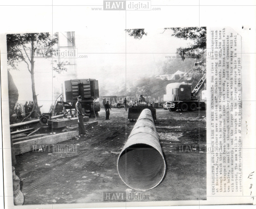 1960 Press Photo coal mining - Historic Images