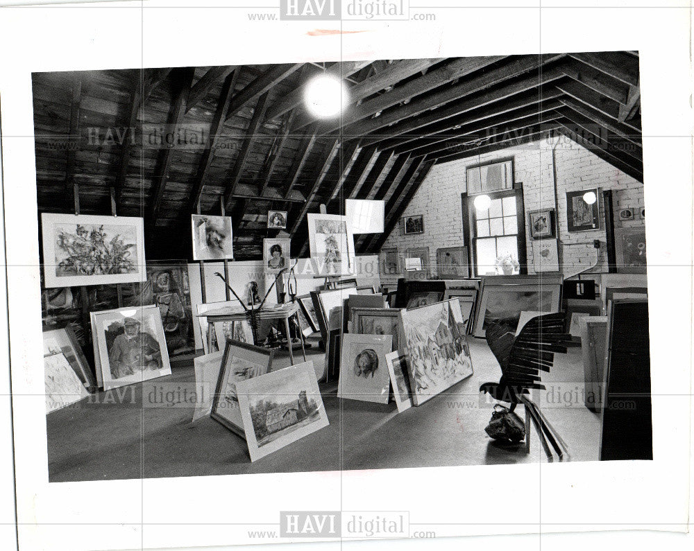 1978 Press Photo Coach Huse Gallery Hayloft - Historic Images