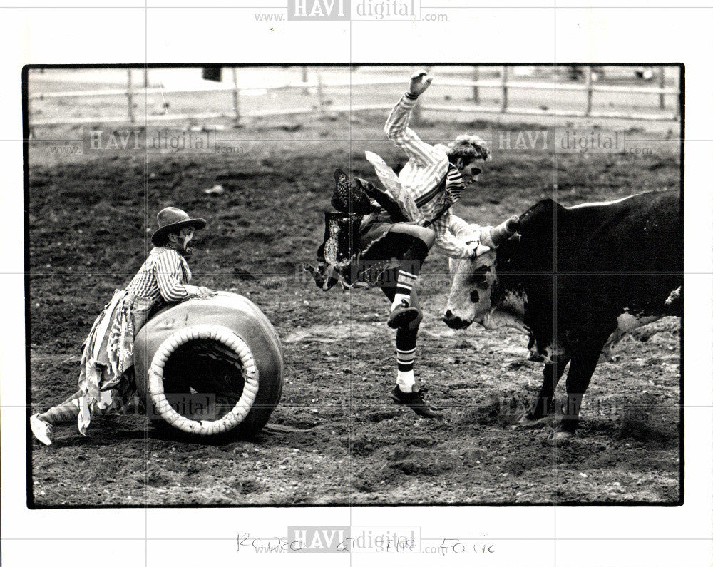 1990 Press Photo Free World Championship Pro Rodeo - Historic Images