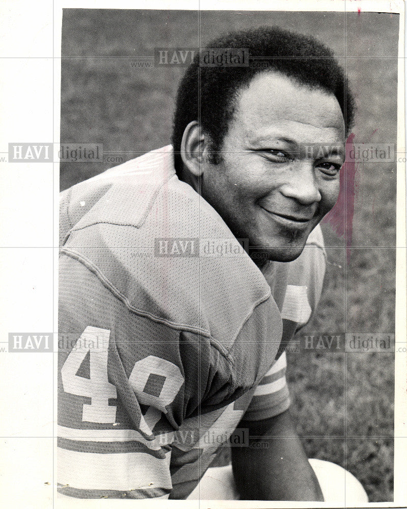 Press Photo Tom Vaughn American football lions - Historic Images