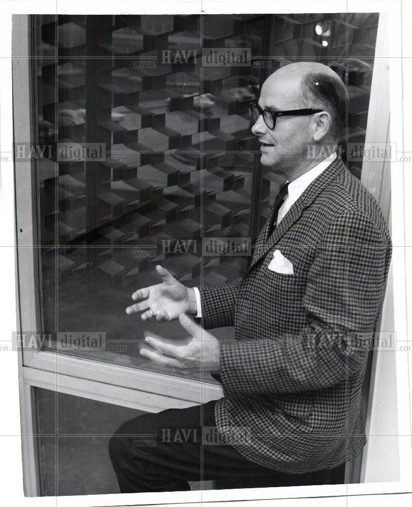 1963 Press Photo Durward Varner chancellor Oakland U - Historic Images