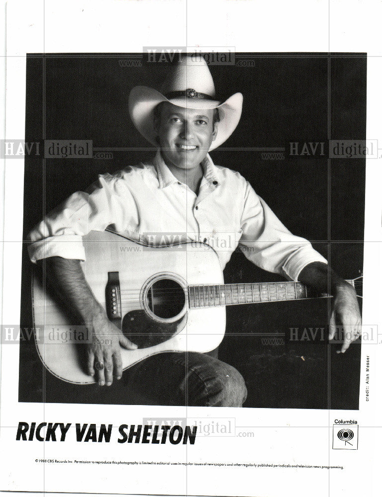 1988 Press Photo American country music artist - Historic Images