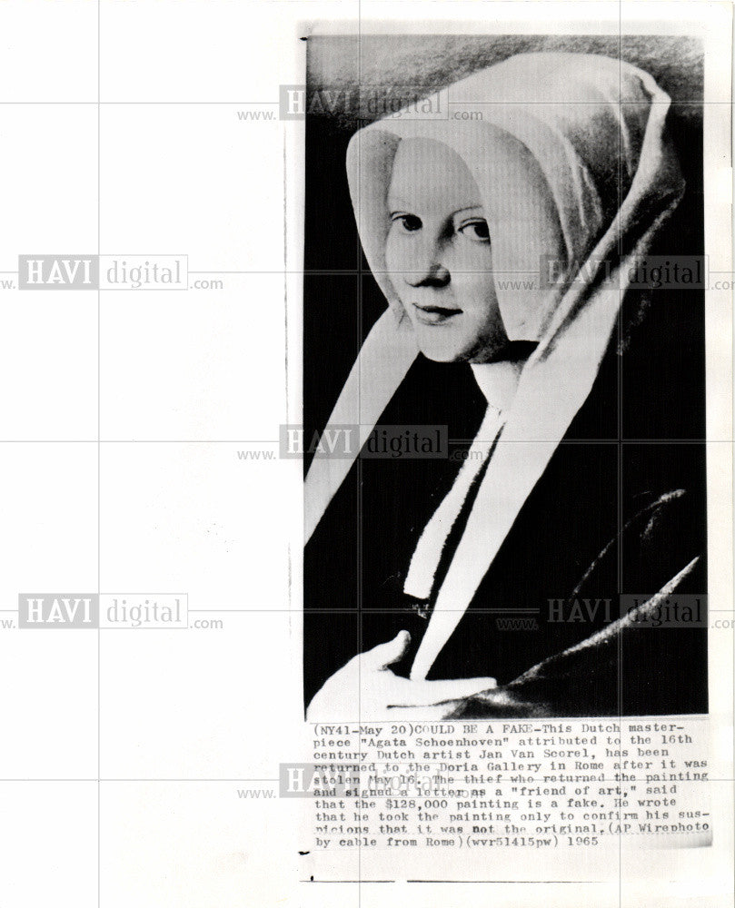 1965 Press Photo Jan Van Scorel - Historic Images