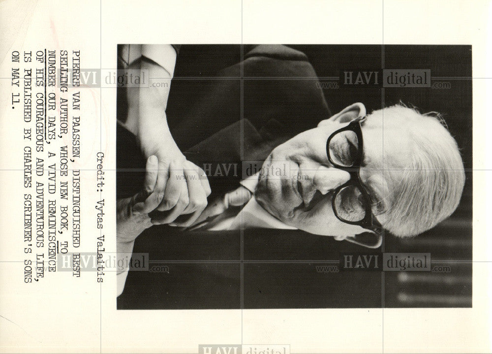 1967 Press Photo Pierre Van Paassen, Author - Historic Images