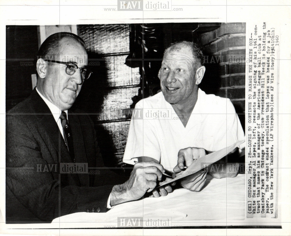 1960 Press Photo Al Lopez - Historic Images