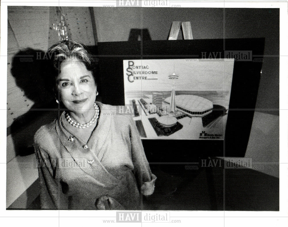 1986 Press Photo Florentine Van Tiem Pontiac Silverdome - Historic Images