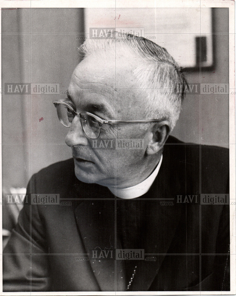 1966 Press Photo Rev Richard Emrick - Historic Images