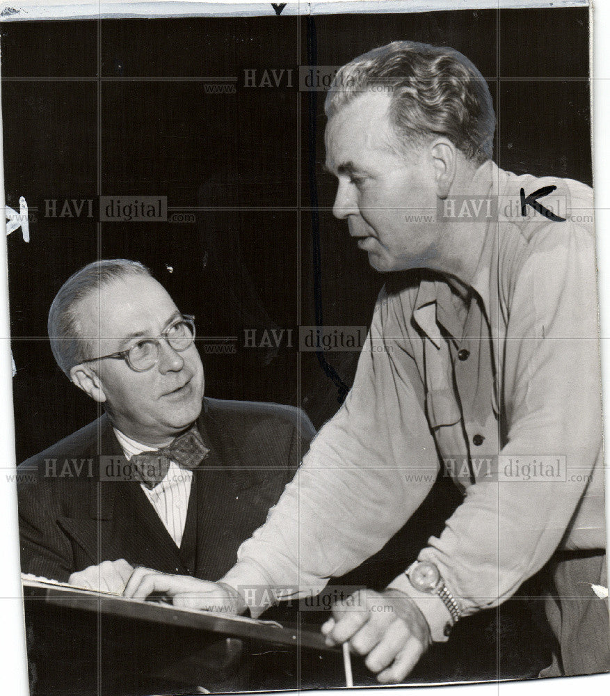 1954 Press Photo HERBERT ELWELL,VALTER POOLE, - Historic Images