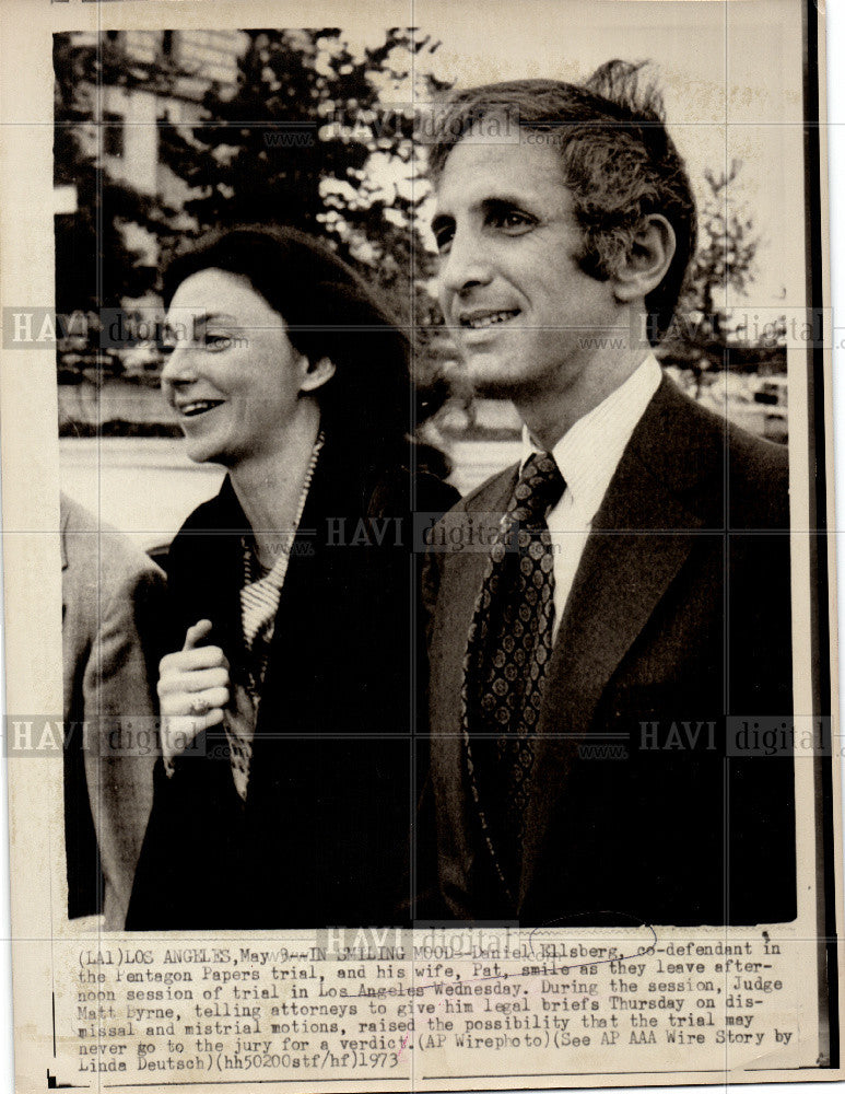 1973 Press Photo Daniel Ellsberg Pentagon Papers - Historic Images