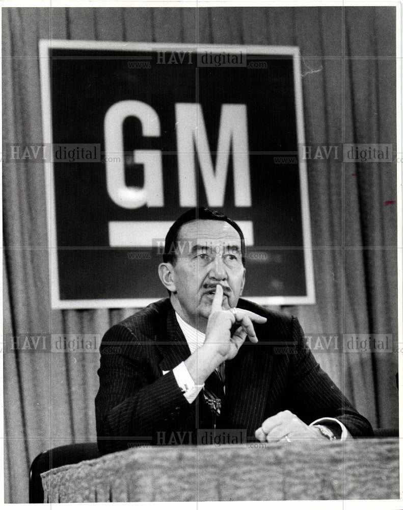1980 Press Photo Pete Estes GM President News Detroit - Historic Images