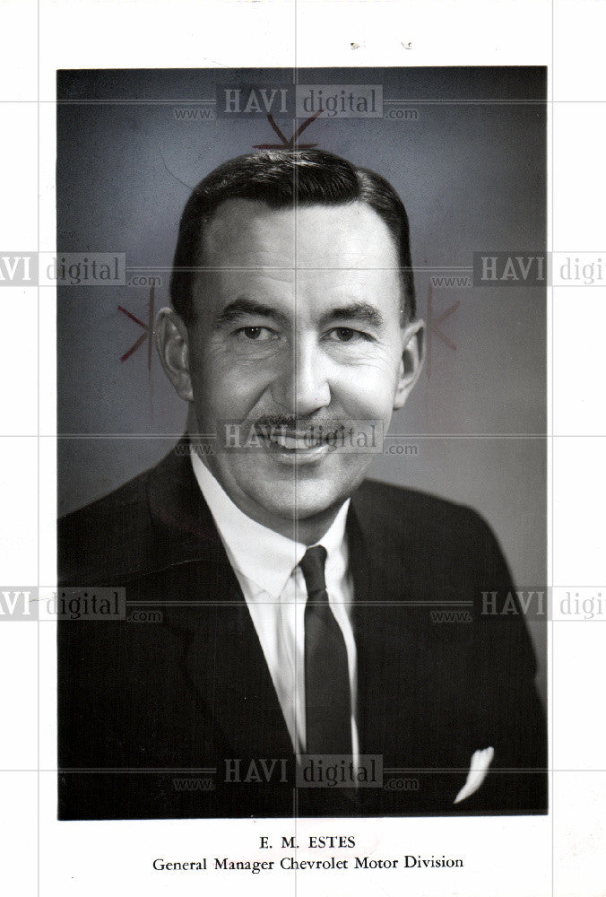 1970 Press Photo E.M. Estes, General Manager, Chevrolet - Historic Images