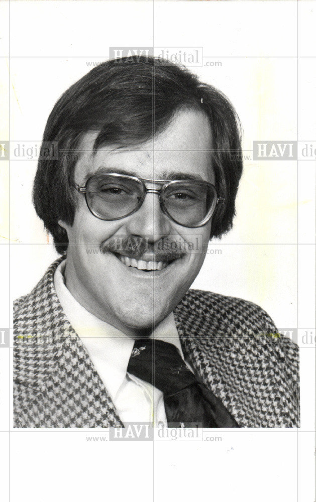 1979 Press Photo Stuart Elliott, Free Press writer - Historic Images