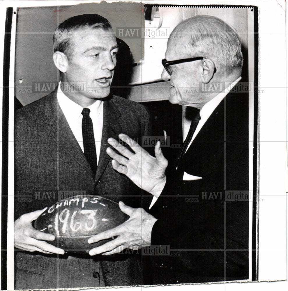 1963 Press Photo Pete Elliott, Rose Bowl - Historic Images