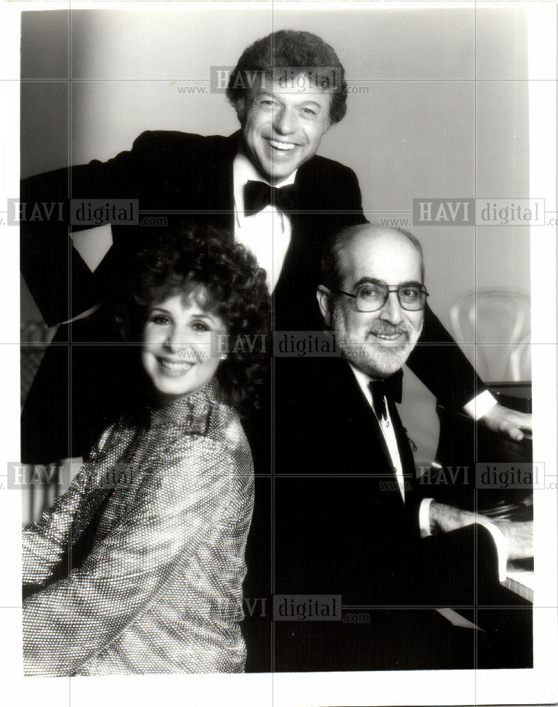 1981 Press Photo Jack Elliott Steve Lawrence Eydie - Historic Images