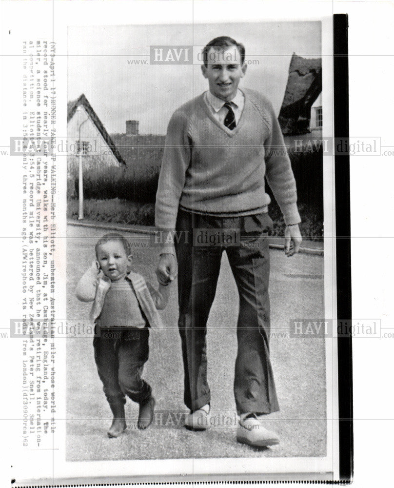 Press Photo Herb Elliott Australian miler student - Historic Images