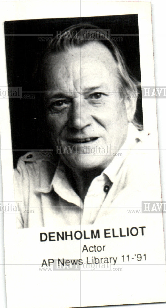 1992 Press Photo Denholm Mitchell Elliot actor screen - Historic Images