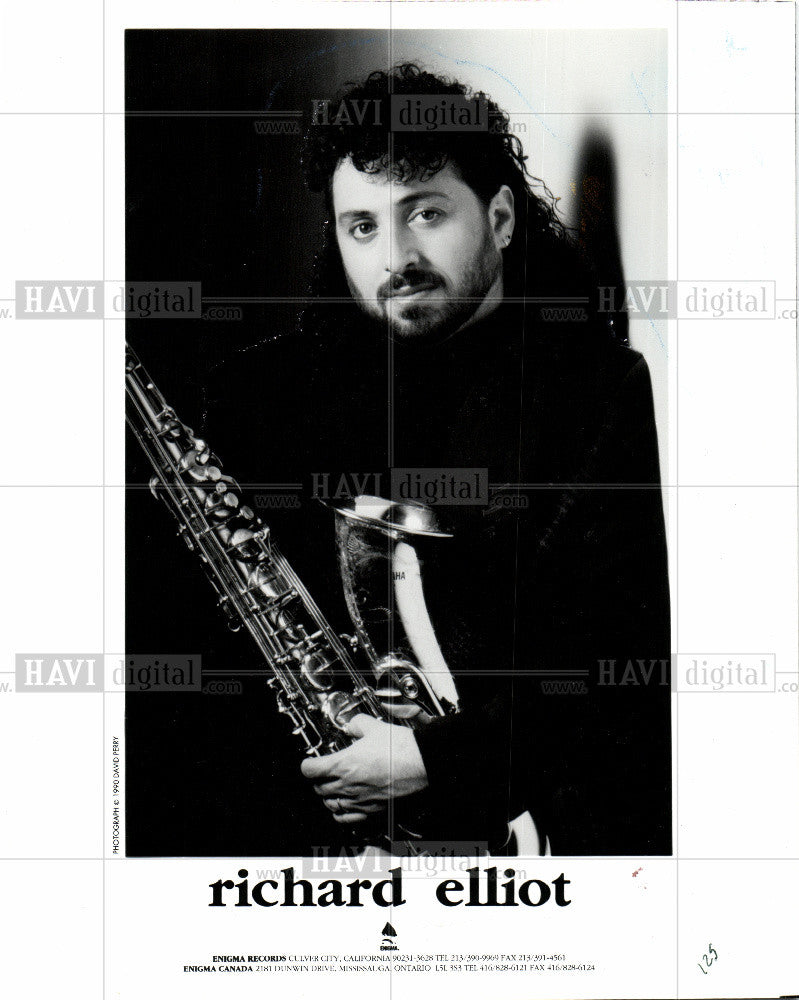 1991 Press Photo Richard Elliot  - Saxaphone player - Historic Images