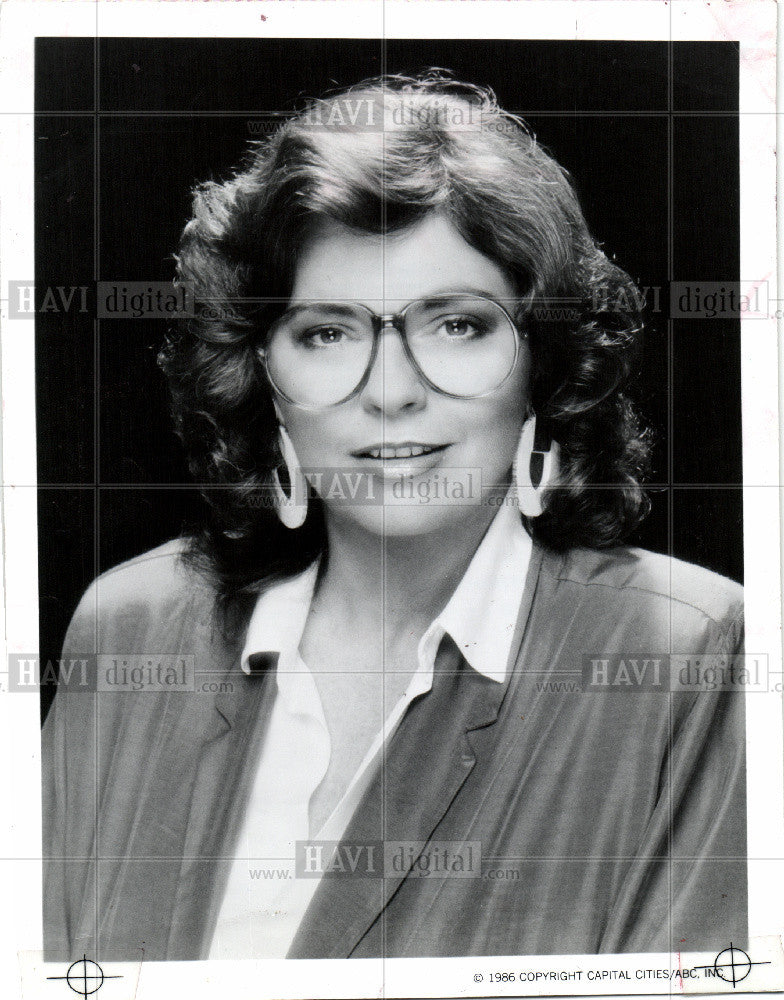 1987 Press Photo Linda Ellerbee, ex Good Morning Americ - Historic Images