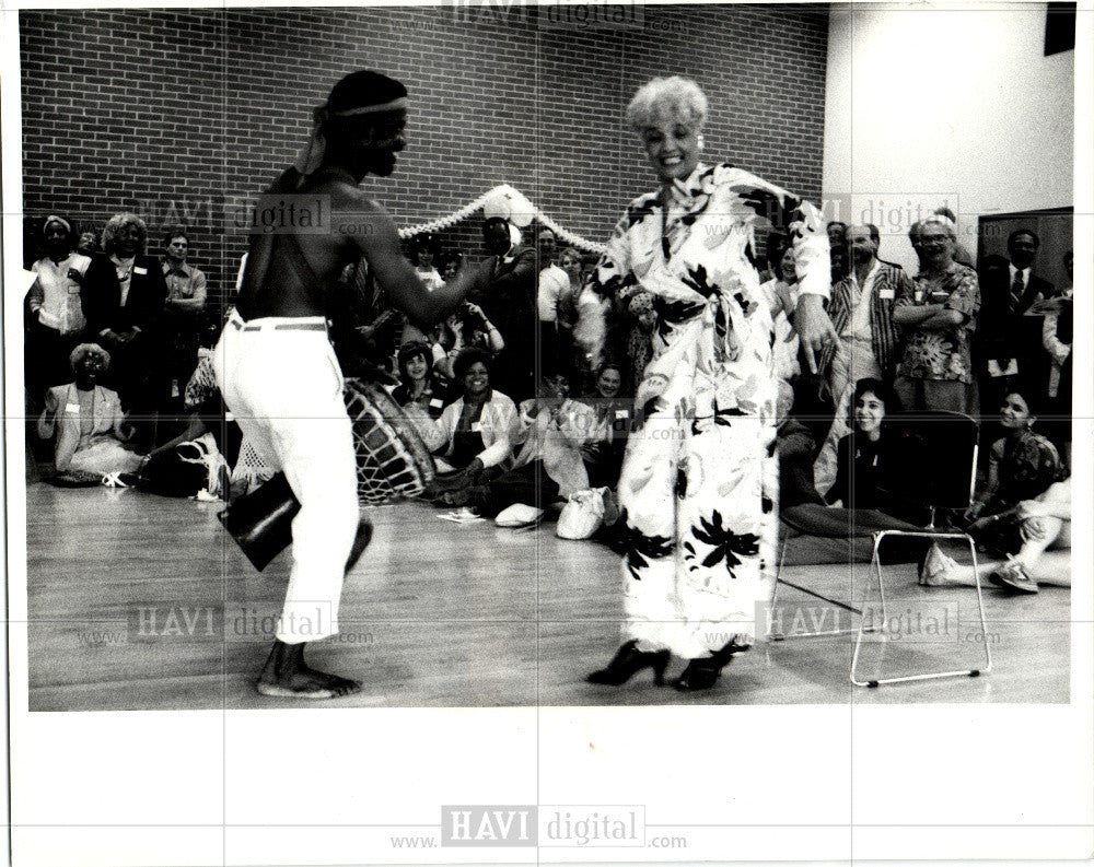 1986 Press Photo Vera Embree Dance Michigan University - Historic Images