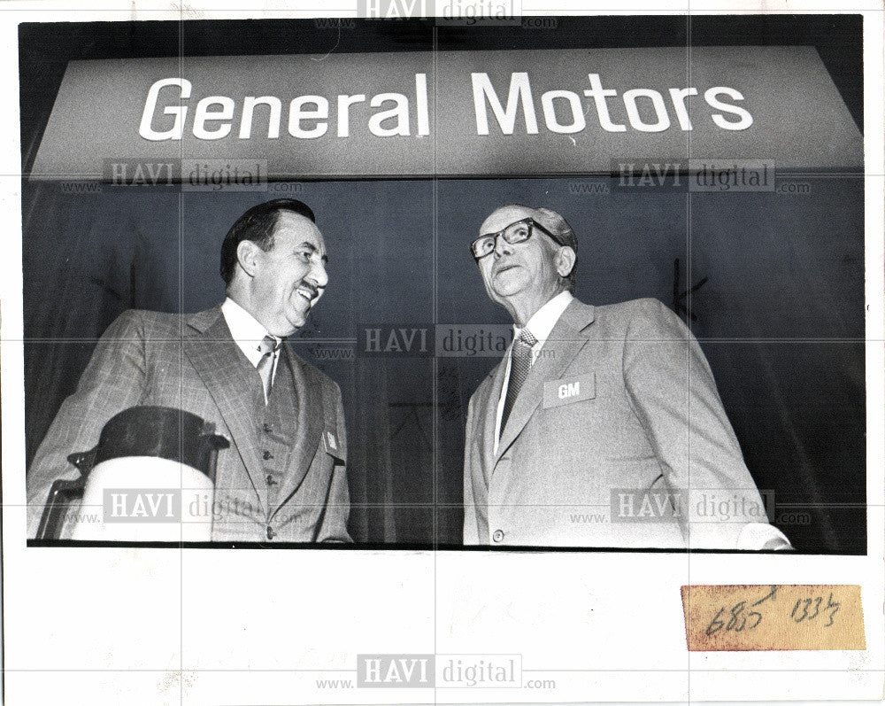 1978 Press Photo General Motors E.M. Estes Murphy Pres. - Historic Images