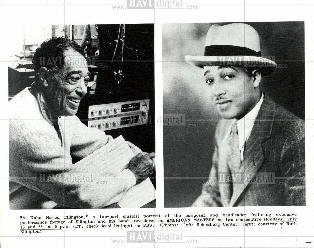 1989 Press Photo A Duke Named Ellington bandleader - Historic Images