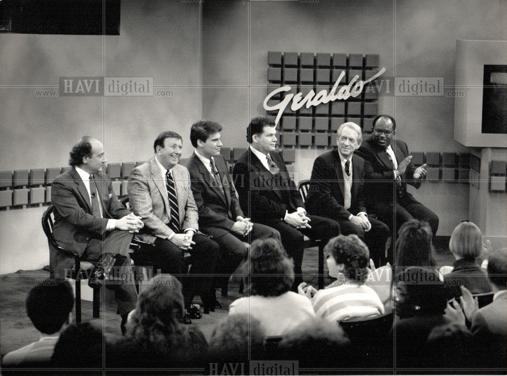 1988 Press Photo Geraldorivera Sonny Eliot - Historic Images