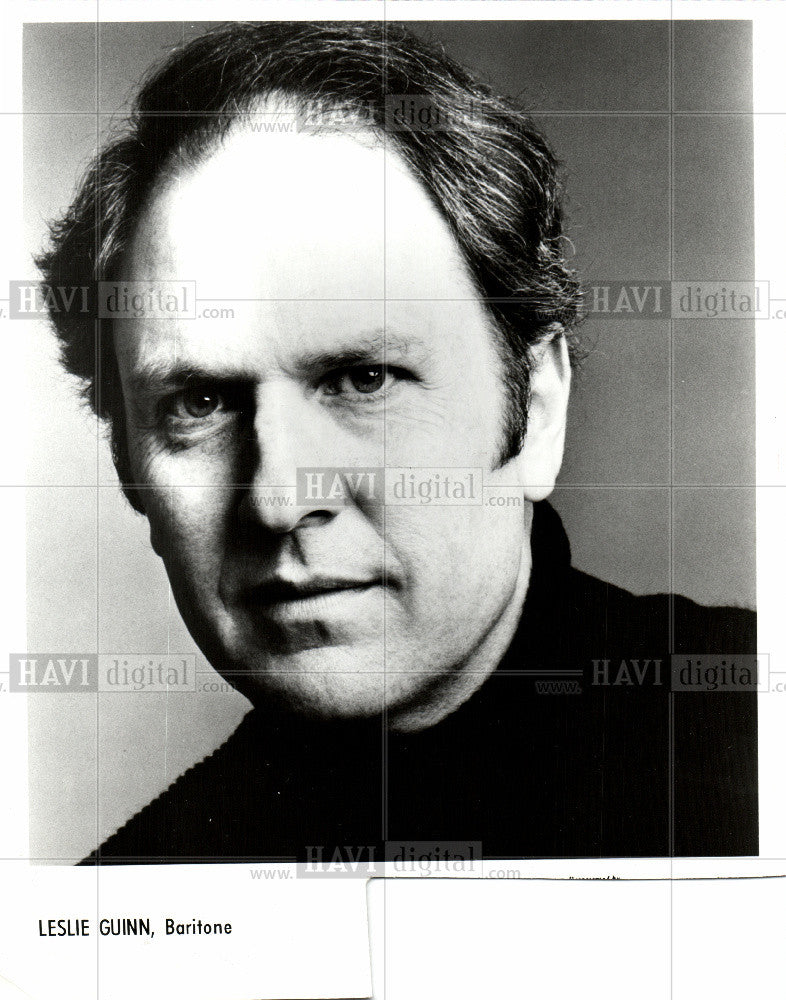 Press Photo LESLIE GUINN, BARITONE - Historic Images