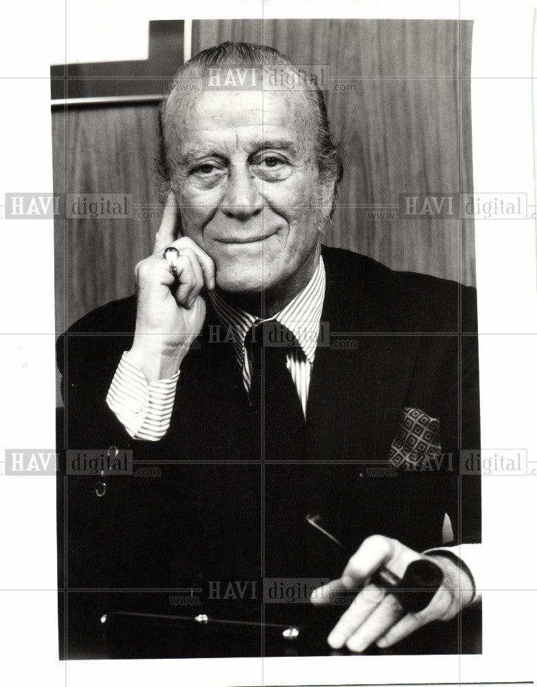 1981 Press Photo Dr. Aldo Gucci fashion executive - Historic Images