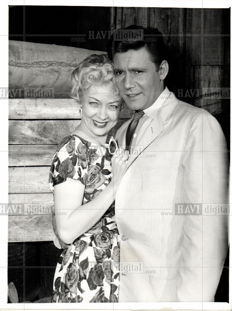 1958 Press Photo Audrey Totter , Harry Guardino, NBC - Historic Images