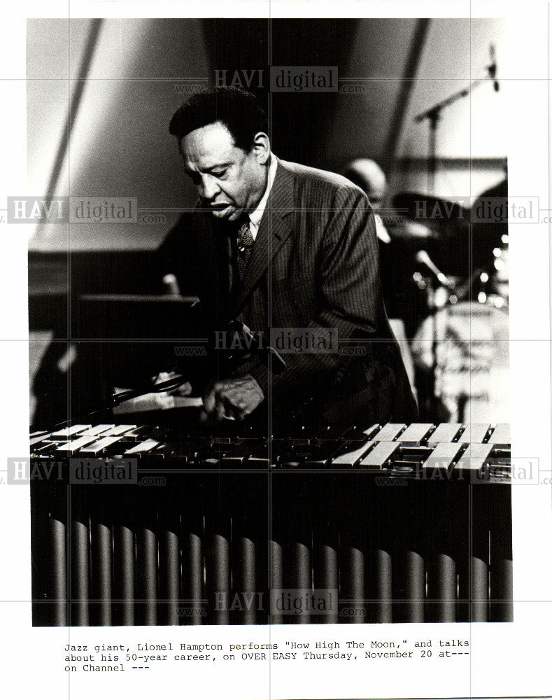 1980 Press Photo Jazz Lionel Hampton musicians - Historic Images