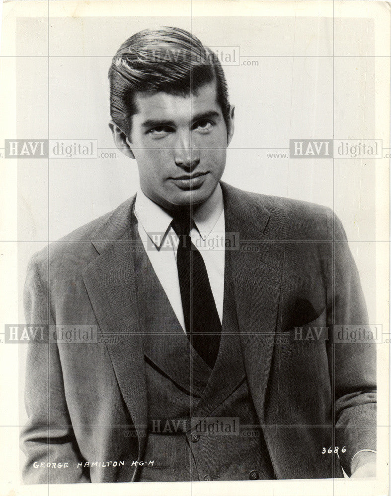 1960 Press Photo GEORGE HAMILTON  ACTOR - Historic Images