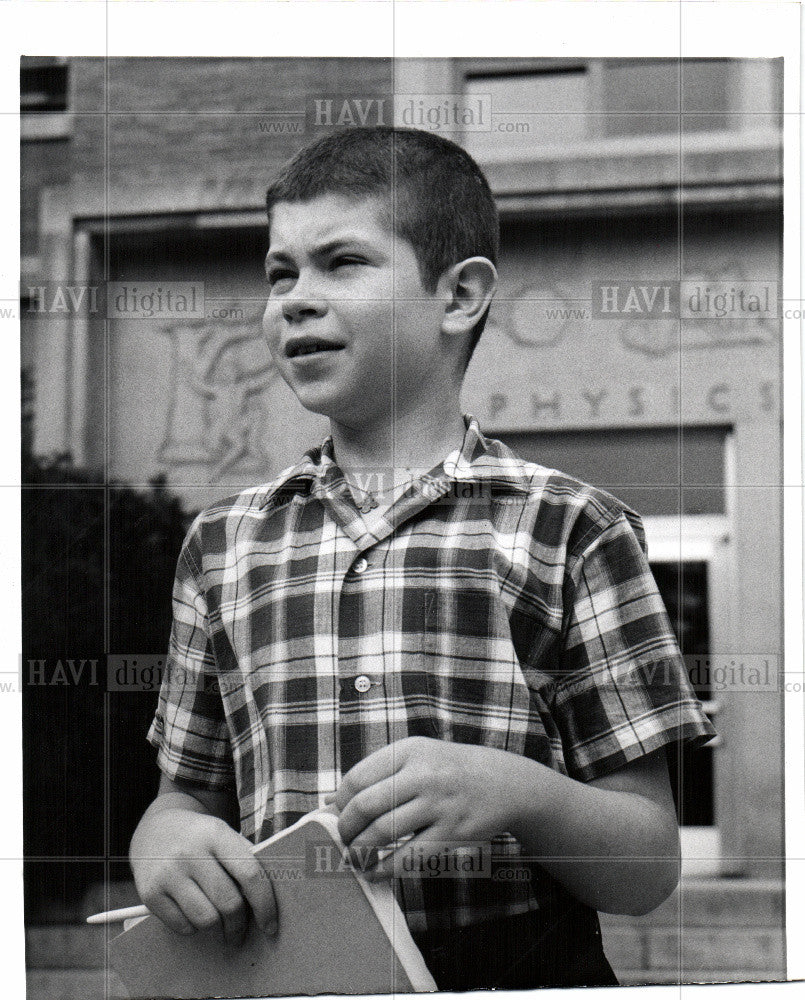 1966 Press Photo Mike Grost 12 yr old A college student - Historic Images