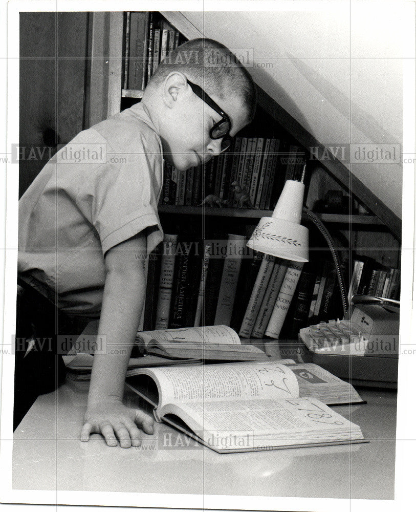 1955 Press Photo Michael Grost MSU student - Historic Images