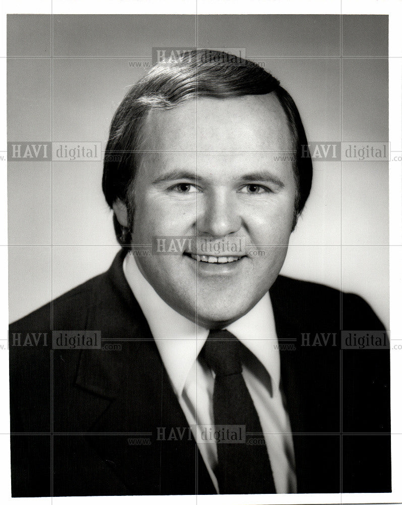 1980 Press Photo John Gross sportscaster - Historic Images