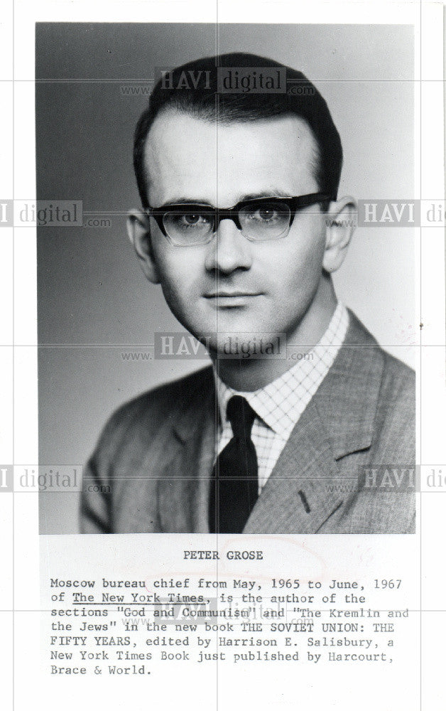 Press Photo Peter Grose New York Times author - Historic Images