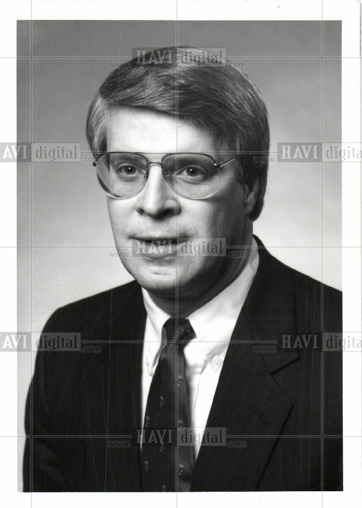 1990 Press Photo C Gene Harling FirstFed Michigan Corp - Historic Images