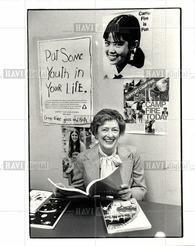 1981 Press Photo Joan Hanpeter benefit community skills - Historic Images