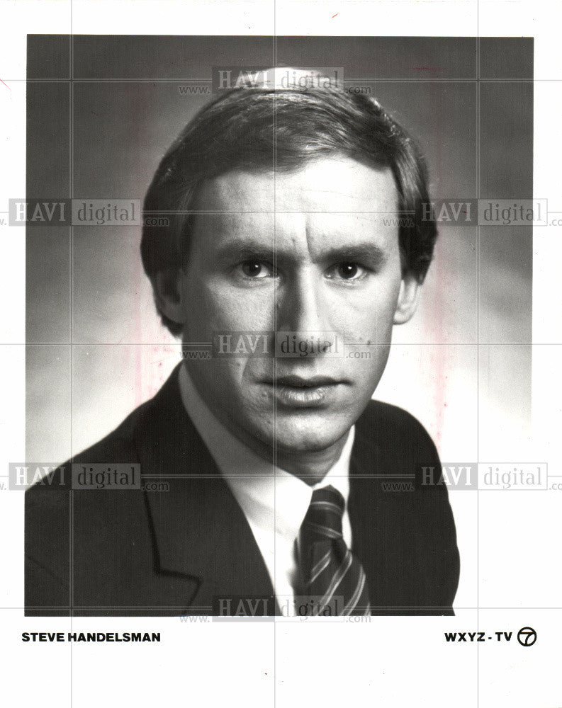 1981 Press Photo Steve Handelsman WXYZ-TV Detroit - Historic Images