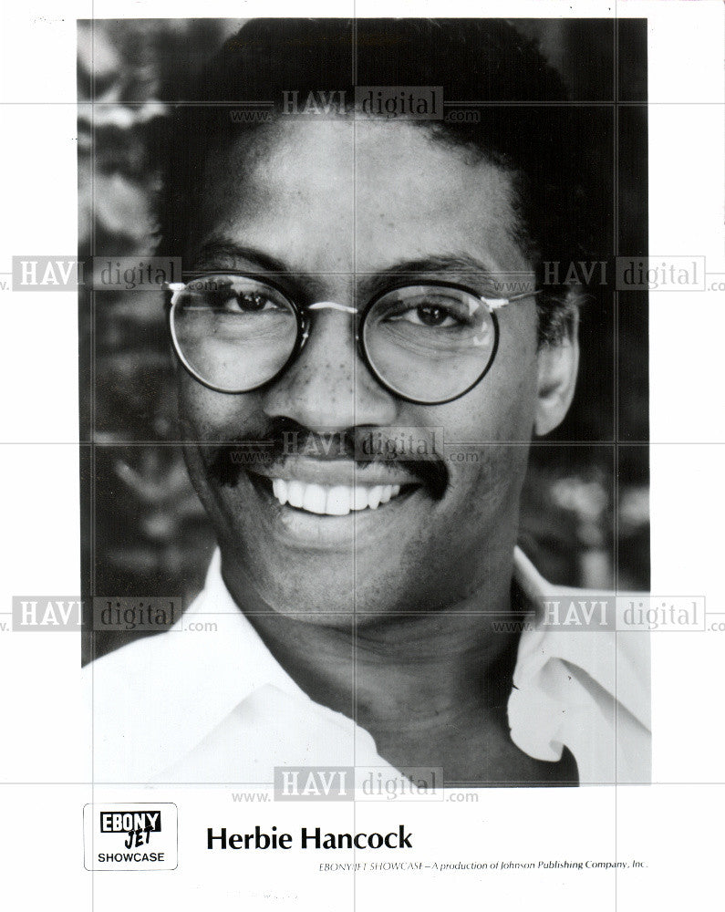 1987 Press Photo Herbie Hancock Pianist Bandleader - Historic Images