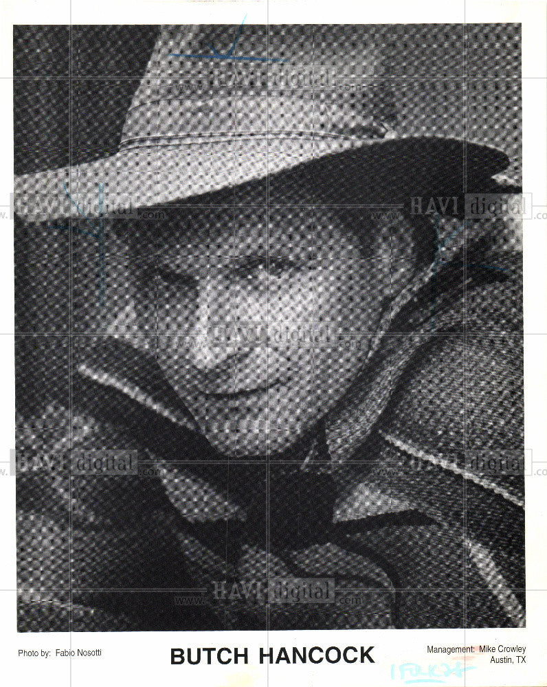 Press Photo Butch Hancock  Country Folk Songwriter - Historic Images