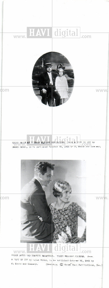 1965 Press Photo Helen Hayes  Actor - Historic Images