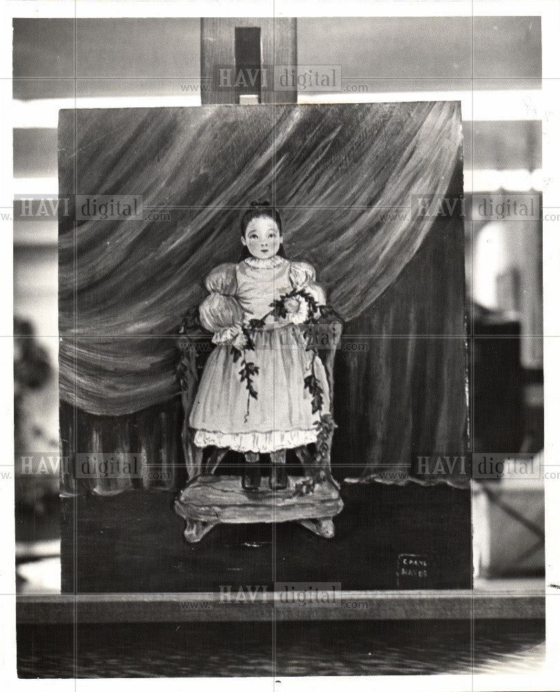 1960 Press Photo Daisy chain Caryl Hayes - Historic Images