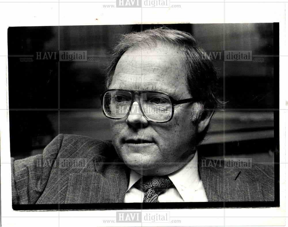 1981 Press Photo DAN HAYES Detroit Auto Dealers - Historic Images