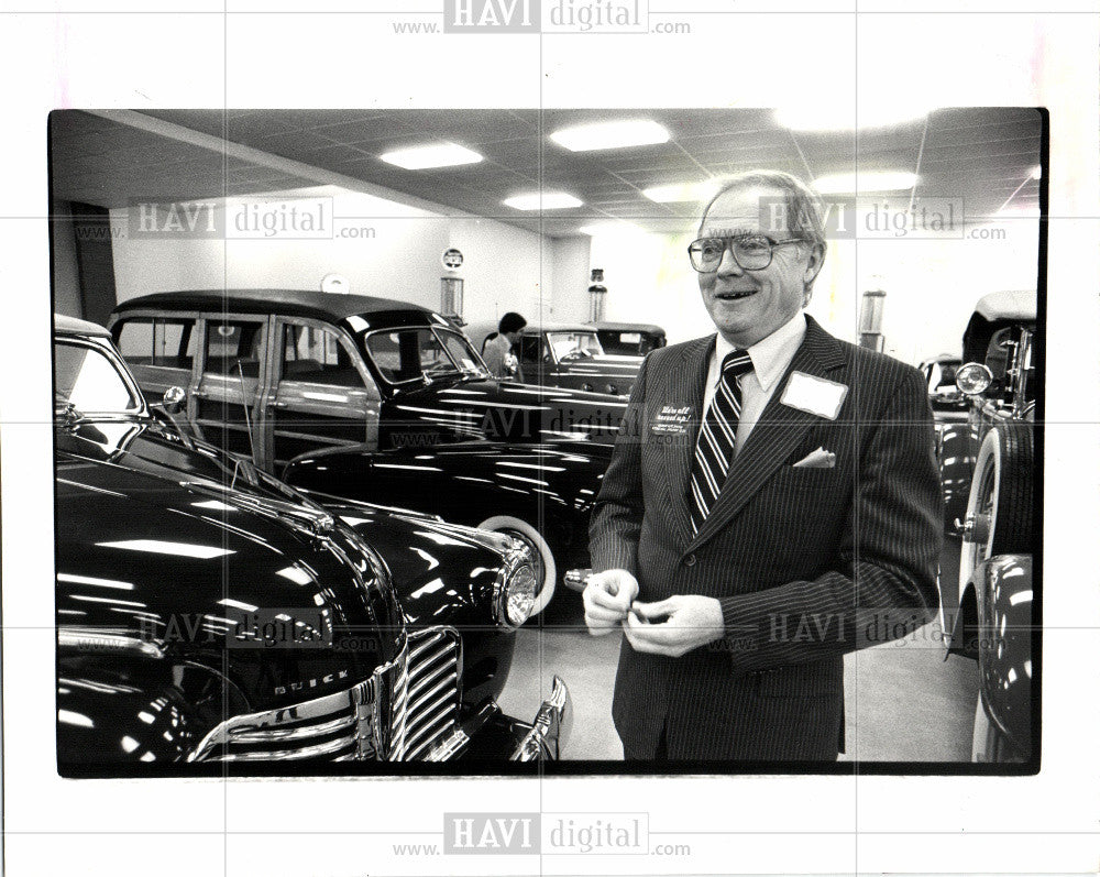 1982 Press Photo Dan Hayes Detroit Auto Dealers Assoc - Historic Images