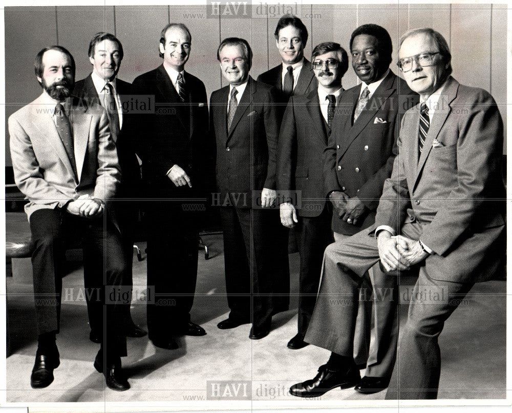 1984 Press Photo Detroit Auto Show Committee Members 68 - Historic Images